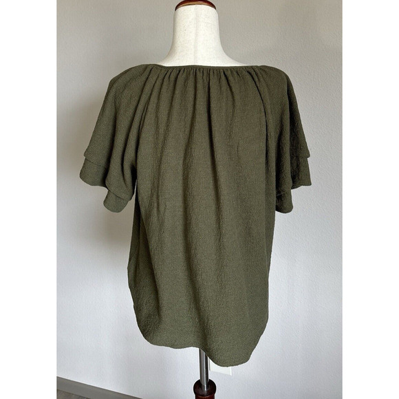 Olive Green Women's Top - Picture 11 of 11